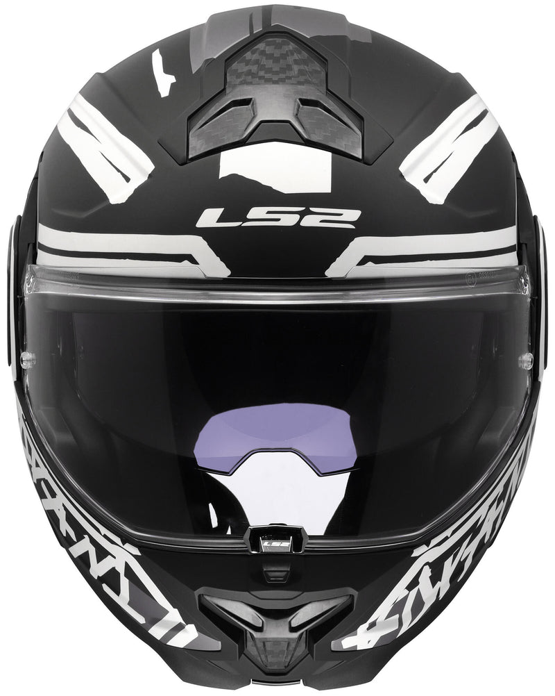 Ls2 opklaphelm ff910 advant ii tape helmet ff910 advant ii tape xl matt bl white