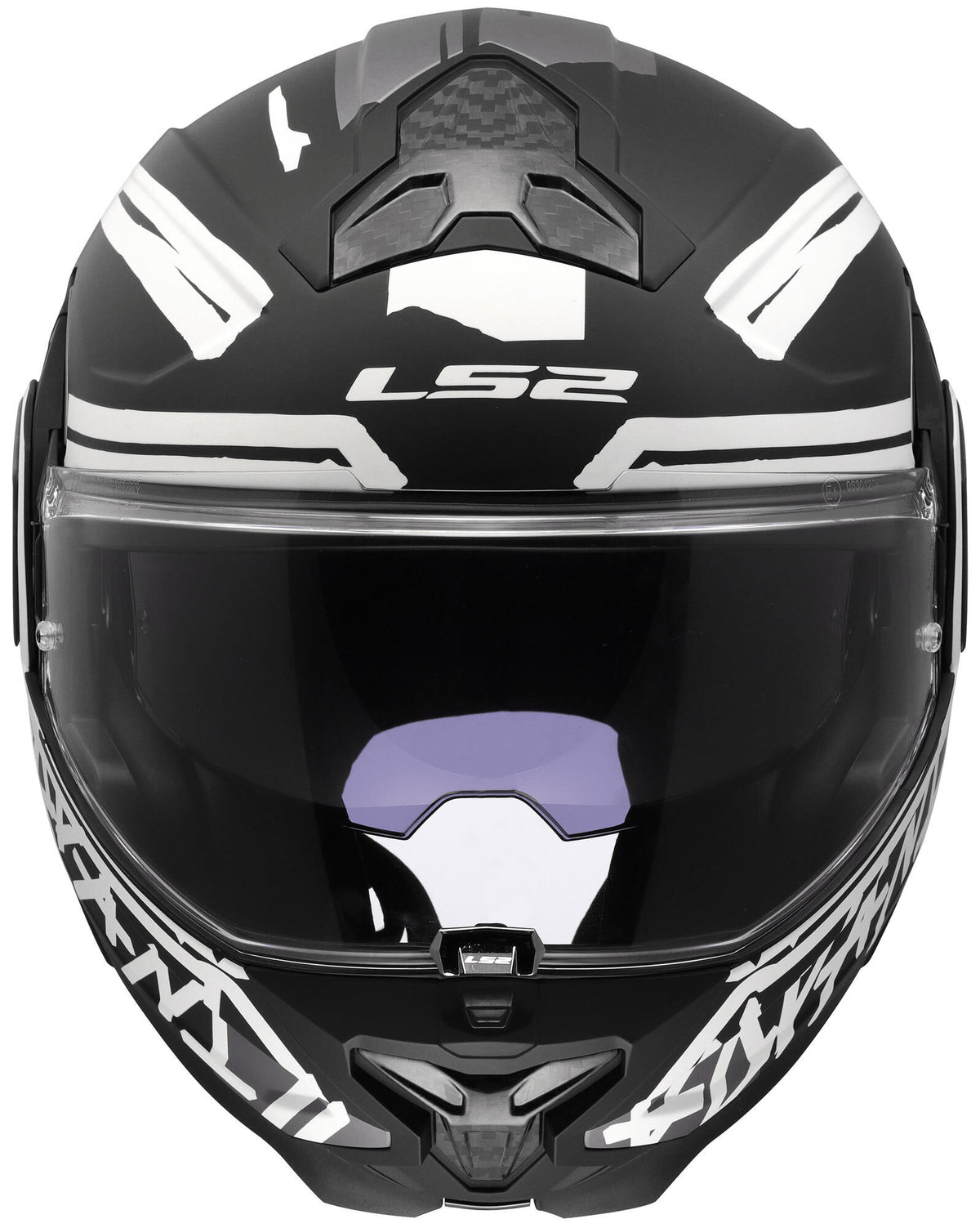 Ls2 opklaphelm ff910 advant ii tape helmet ff910 advant ii tape l matt bl white