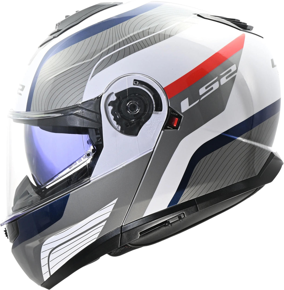 Ls2 klapphelm ff908 strobe ii monza helmet strobe ii ff90 monza white blue red m