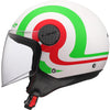 Ls2 jethelm of558 sphere lux ii urby helmet sphere lux ii urby white green red matt