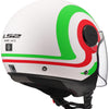 Ls2 jethelm of558 sphere lux ii urby helmet sphere lux ii urby white green red matt