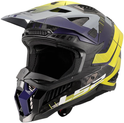 Ls2 crosshelm mx703 x-force galuo helmet x-force galuo gray neon yellow gr. xxl