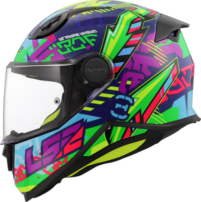 Ls2 kinder-integralhelm ff812 kid svent helmet kid ff812 sven blue green gr. l