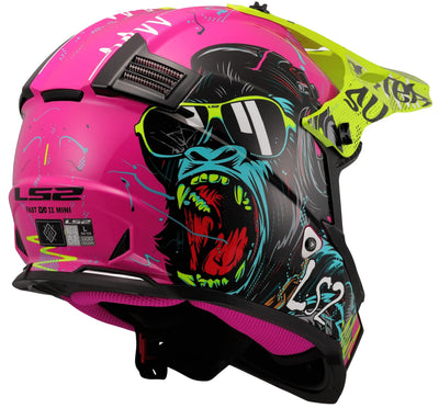 Ls2 kinder-crosshelm mx437 fast evo ii mini gorilla
