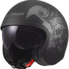 Ls2 jethelm of599 spitfire ii willy helmet of599 spitfire ii willy black grey xxl