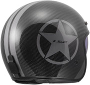 Ls2 jethelm of601 bob ii carbon star helmet of601 bob ii carbon star gray gr. l - afbeelding 1