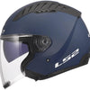 Ls2 jethelm of600 copter ii solid helmet of600 copter i navy blue matt gr. m