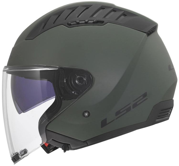 Ls2 jethelm of600 copter ii solid helmet of600 copter i military green gr. l
