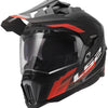Ls2 endurohelm mx701 explorer hexa helmet mx701 explorer hexa matt black red grey