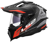 Ls2 endurohelm mx701 explorer hexa helmet mx701 explorer hexa matt black red grey - afbeelding 2