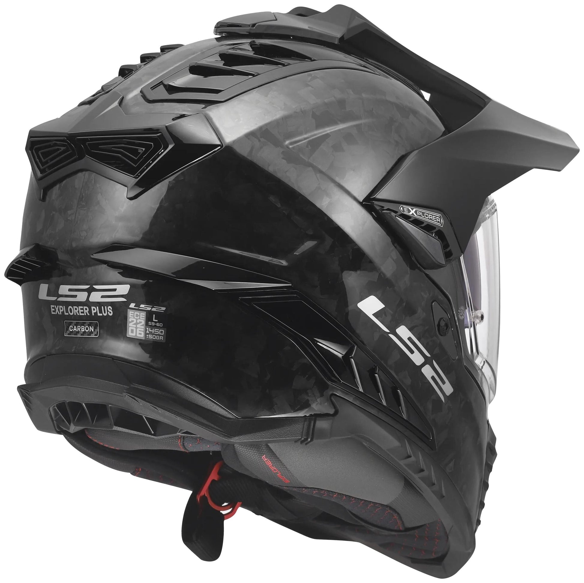 Ls2 endurohelm mx701 explorer carbon forged helmet mx701 explorer forged carbon gr. s