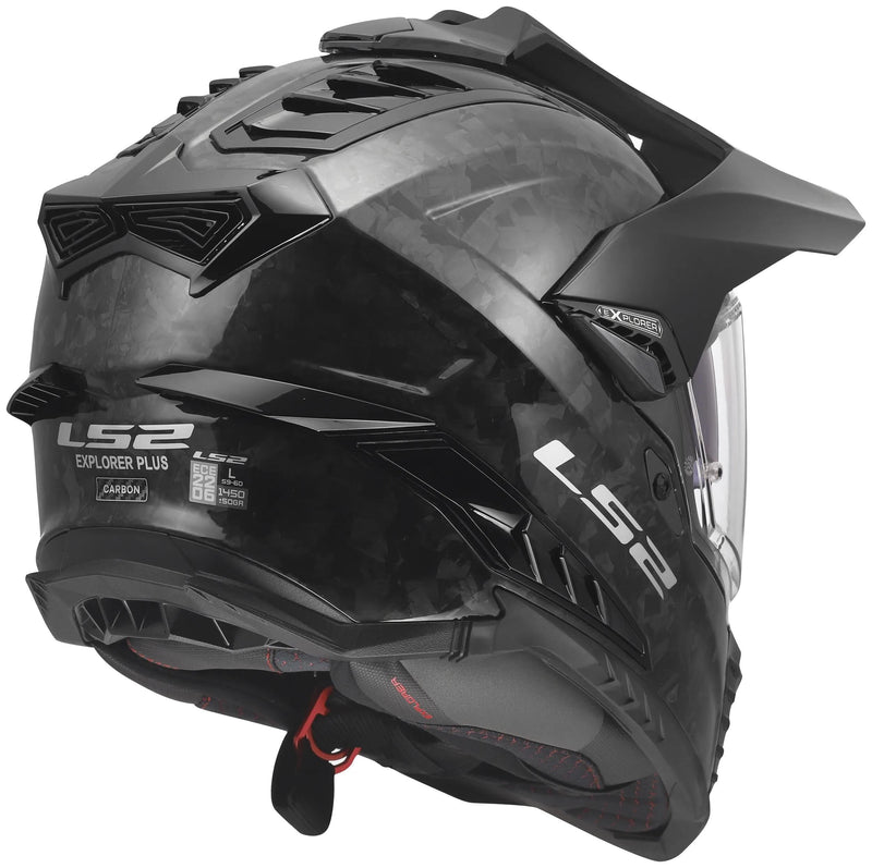 Ls2 endurohelm mx701 explorer carbon forged helmet mx701 explorer forged carbon gr. l