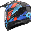 Ls2 endurohelm mx702 pioneer ii block helmet mx702 pioneer block matt black red blue