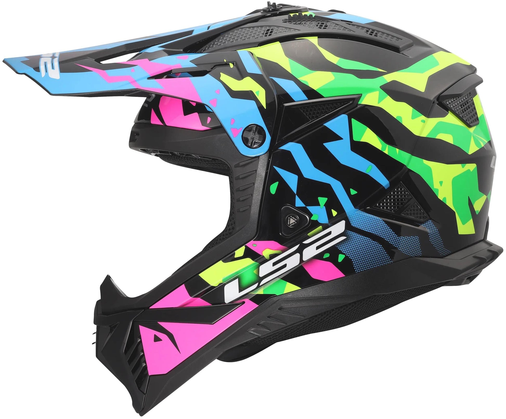 Ls2 crosshelm mx708 fast ii grotesk helmet mx708 fast ii grotesque bl pink green m