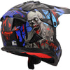 Ls2 crosshelm mx708 fast ii zombie helmet mx708 fast ii zombie black red blue gr.