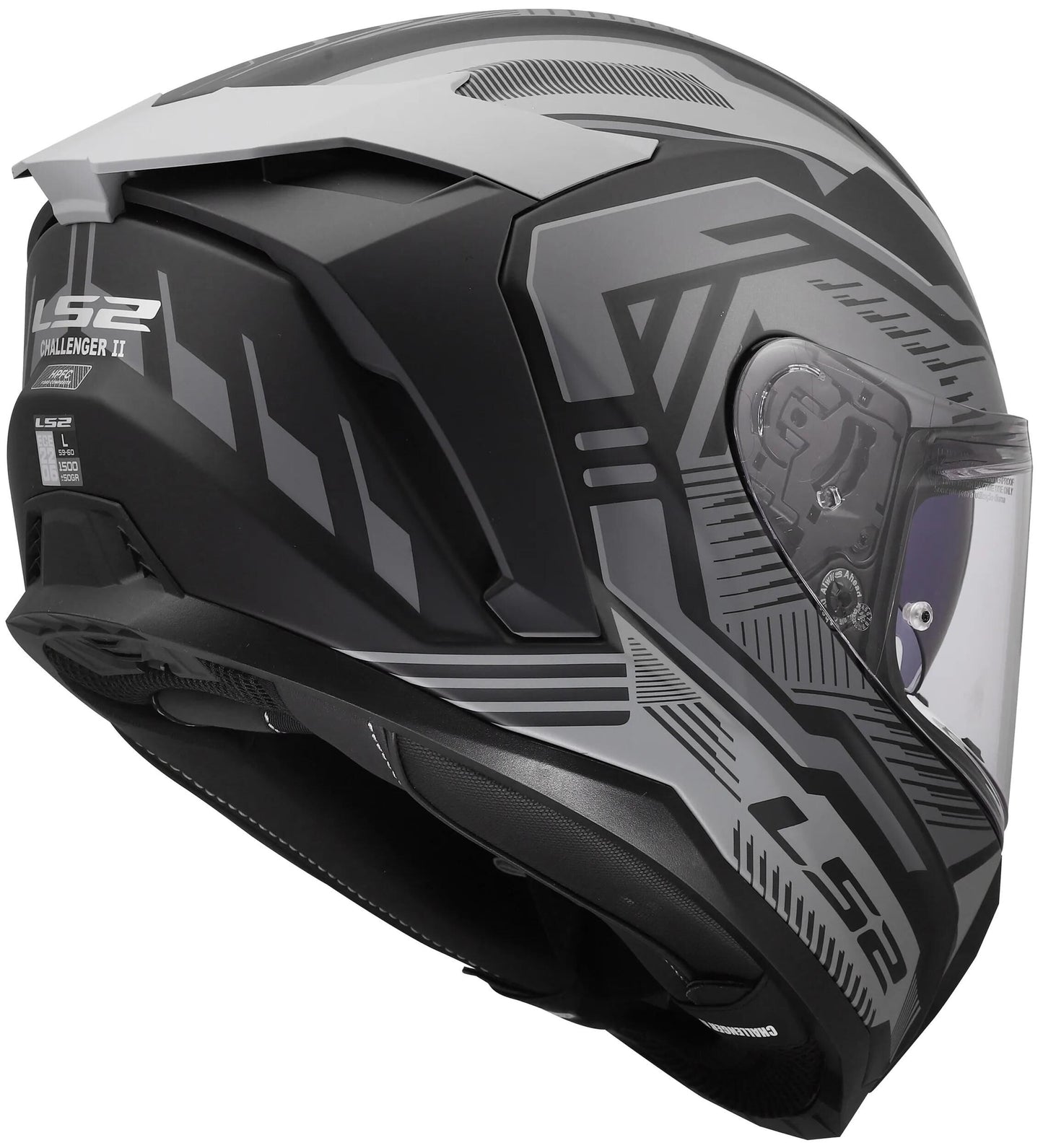 Ls2 integralhelm ff817 challenger ii dravix helmet ff817 challeng ii dravix matt gray l