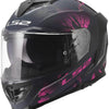 Ls2 integraalhelm ff818 storm iii burst helmet ff818 storm ii brushes matt black pink m