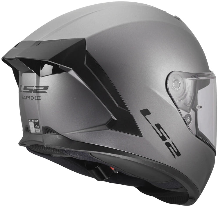 Ls2 integralhelm ff820 rapid iii solid helmets ff820 rapid i solid matt titanium xs