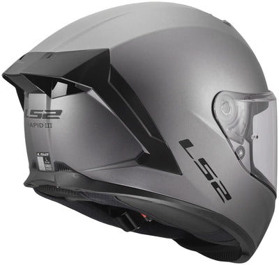 Ls2 integralhelm ff820 rapid iii solid helmets ff820 rapid i solid matt titanium xxl