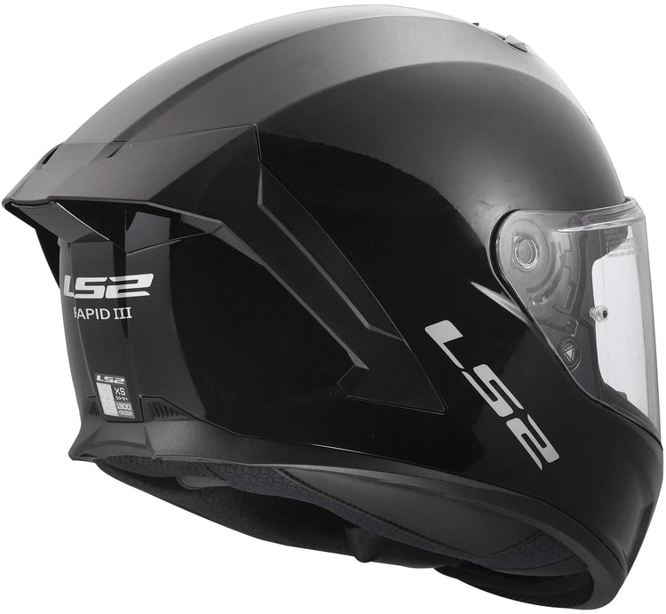 Ls2 integralhelm ff820 rapid iii solid helmets ff820 rapid i solid black gr. xs