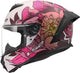Ls2 integralhelm ff820 rapid iii poppies helmets ff820 rapid i poppies ii white pink m