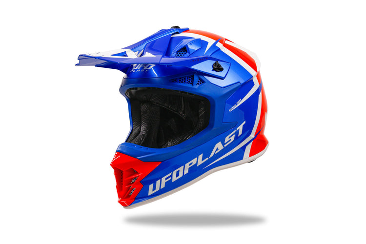 Ufo plast crosshelm intrepid helmet interpid xl blue red