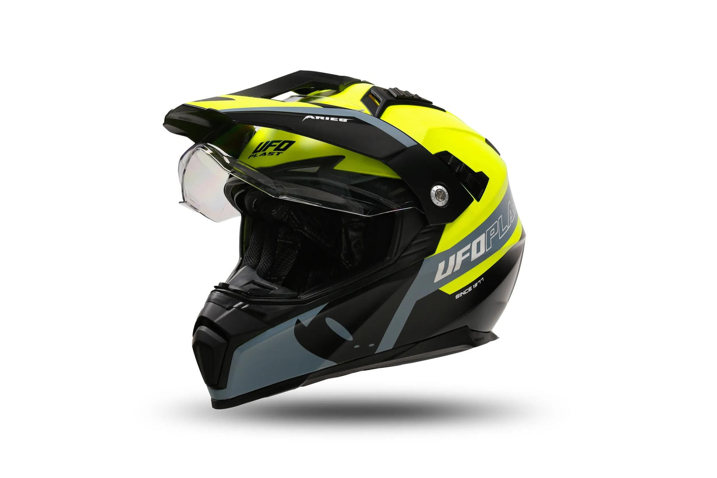 Ufo plast endurohelm aries helmet aries s yellow black