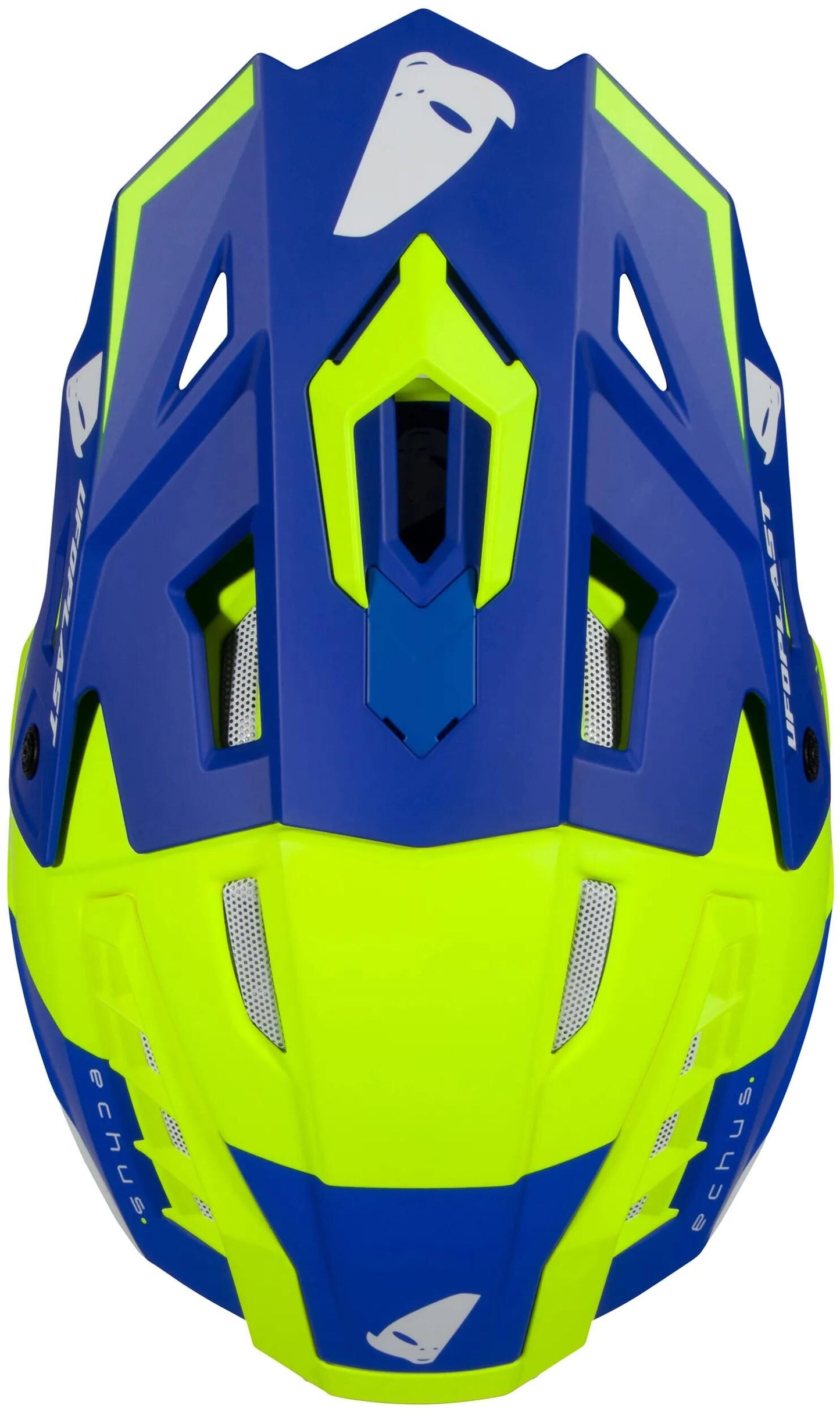 Ufo plast crosshelm echus helmet echus m blue yel. matt