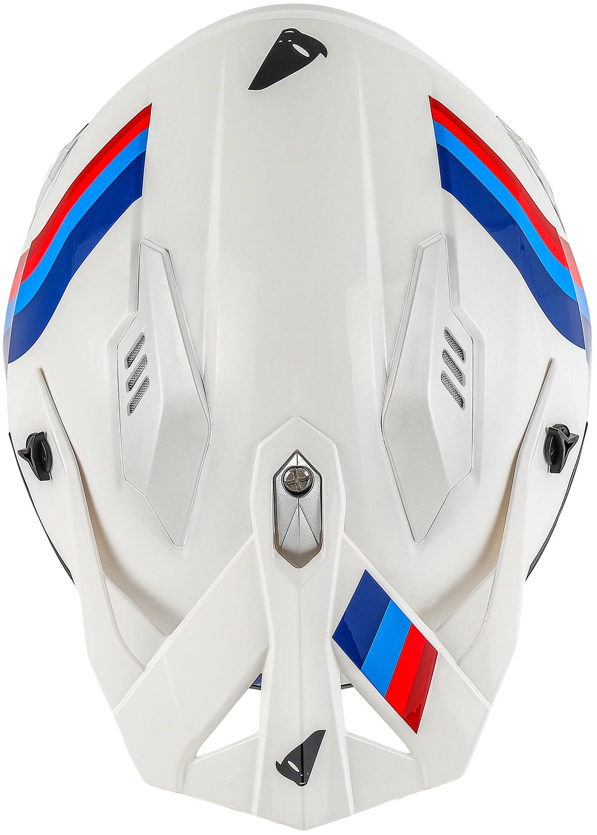 Ufo plast jethelm sheratan helmet sheratan s white red blue
