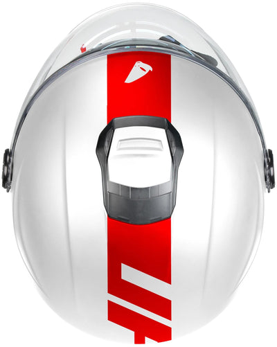 Ufo plast jethelm nixie helmet ufo nixie jet white red gr. s