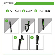 Oxford snelbinder atlas g-hook atlas g-hook 26mm x 1,2m black pair - afbeelding 1