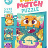 Ravensburger mix match puzzel dino's 24s