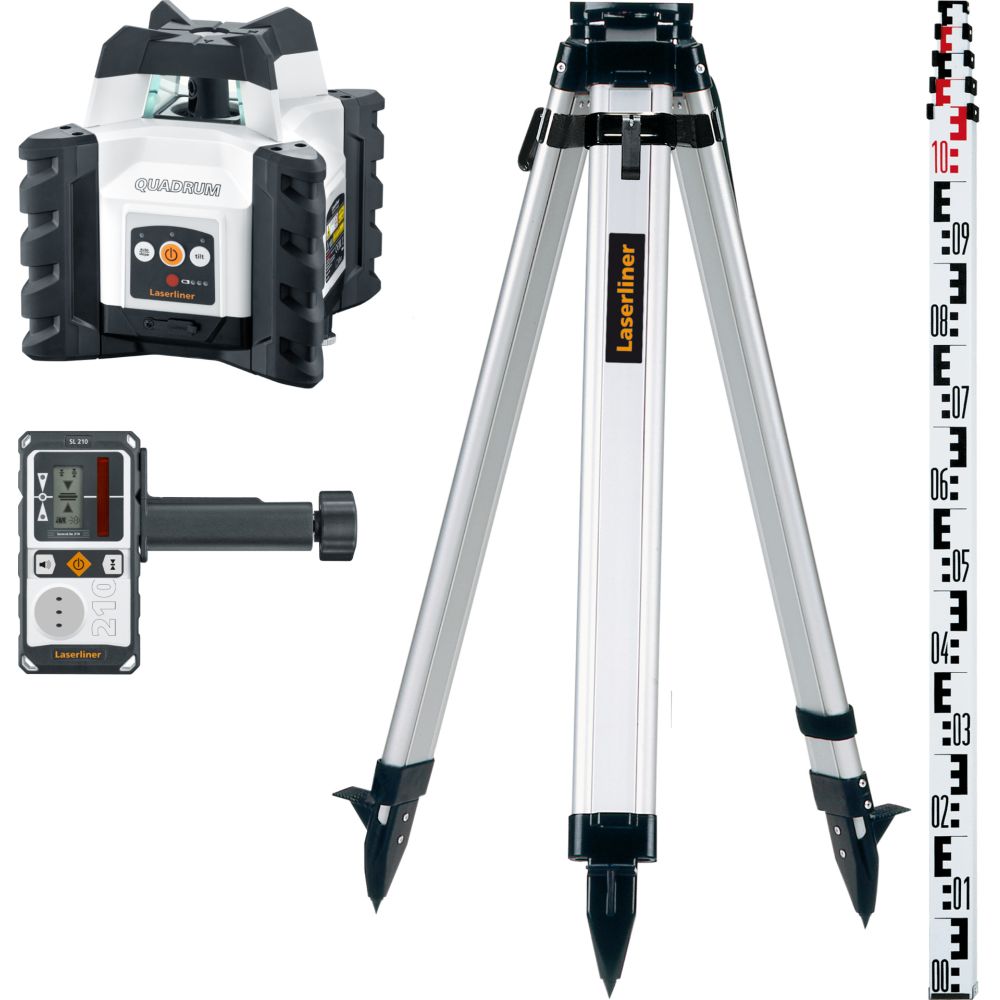 Laserliner quadrum compact 210s set 165cm rotatielaser - 053.510a