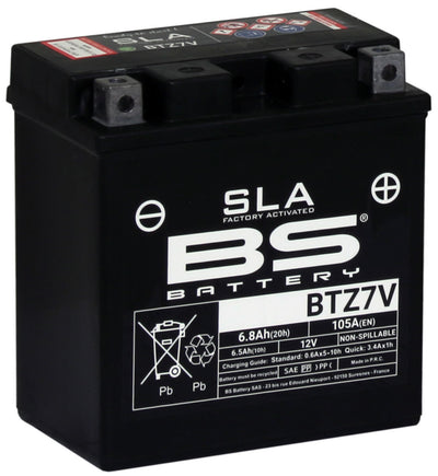Bs-battery batterie btz7v battery btz7v bs sla