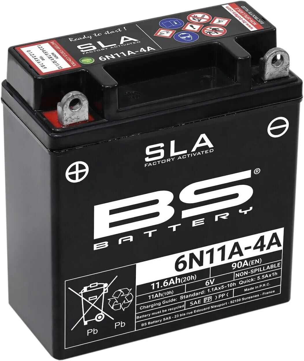 Bs-battery batterij 6n11a-4a battery 6n11a-4a bs sla