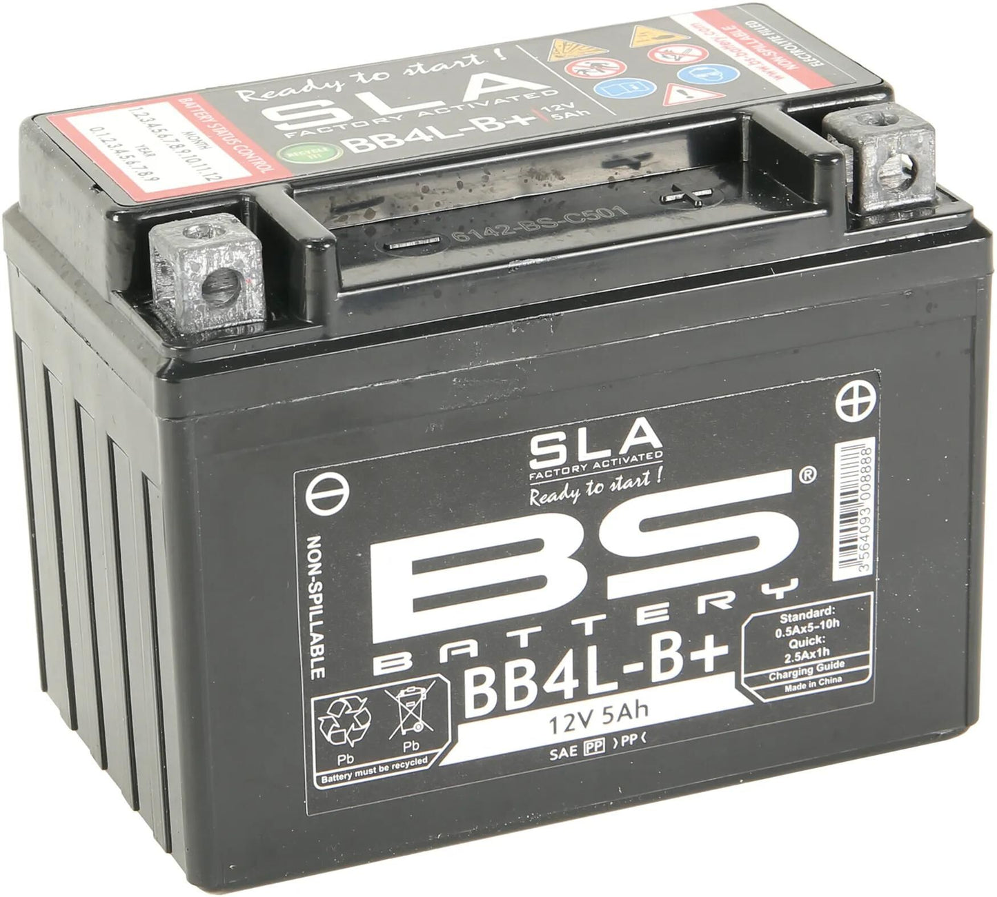 Bs-battery batterij bb4l-b battery bb4l-b+ 5ah bs sla
