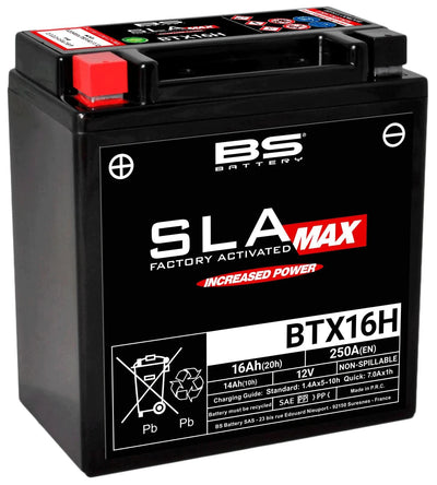 Bs-battery batterij bgz16h btx16h battery btx16h bs sla-max