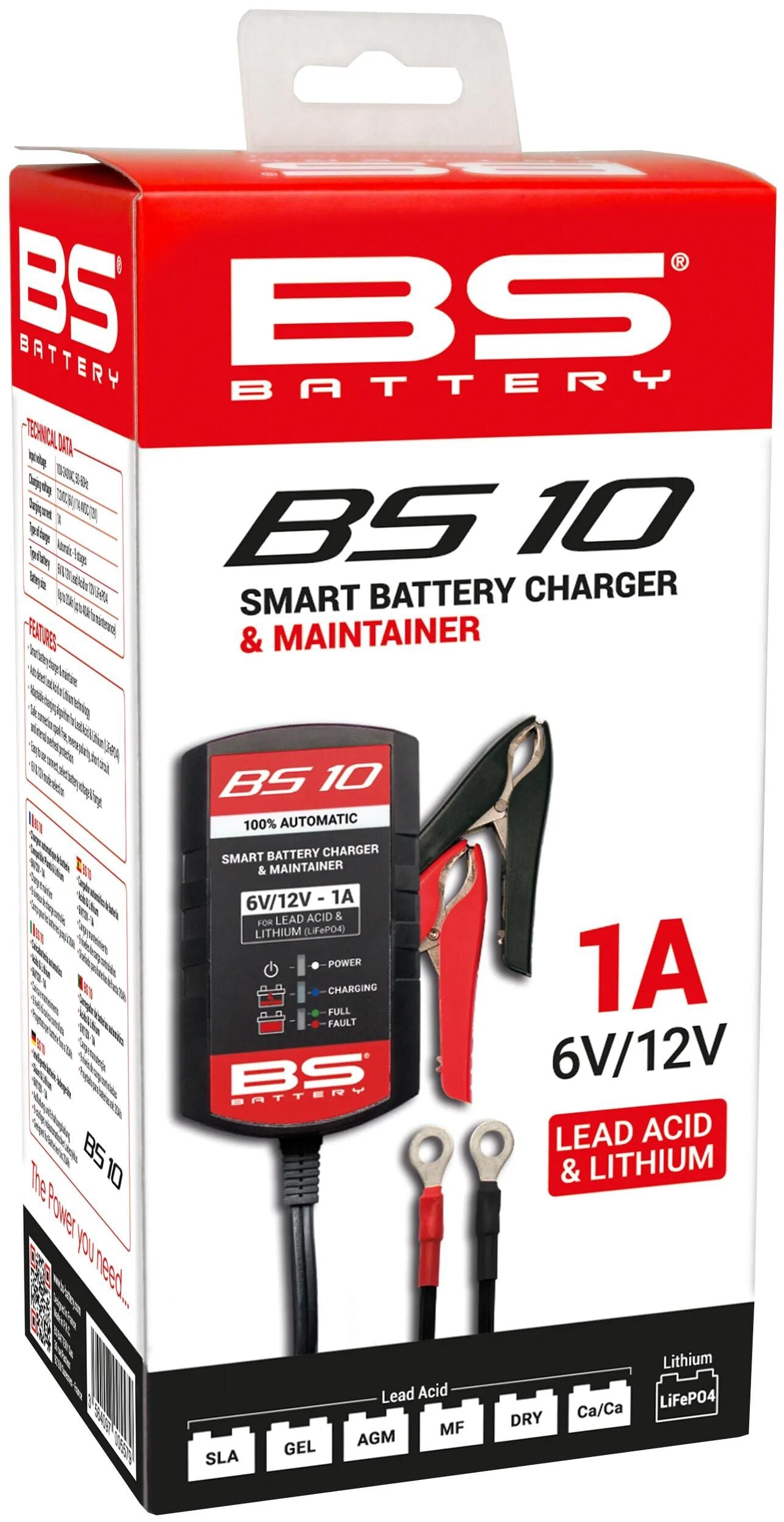 Bs-battery acculader bs10 charger bs10,bs-charge +lithium 1a