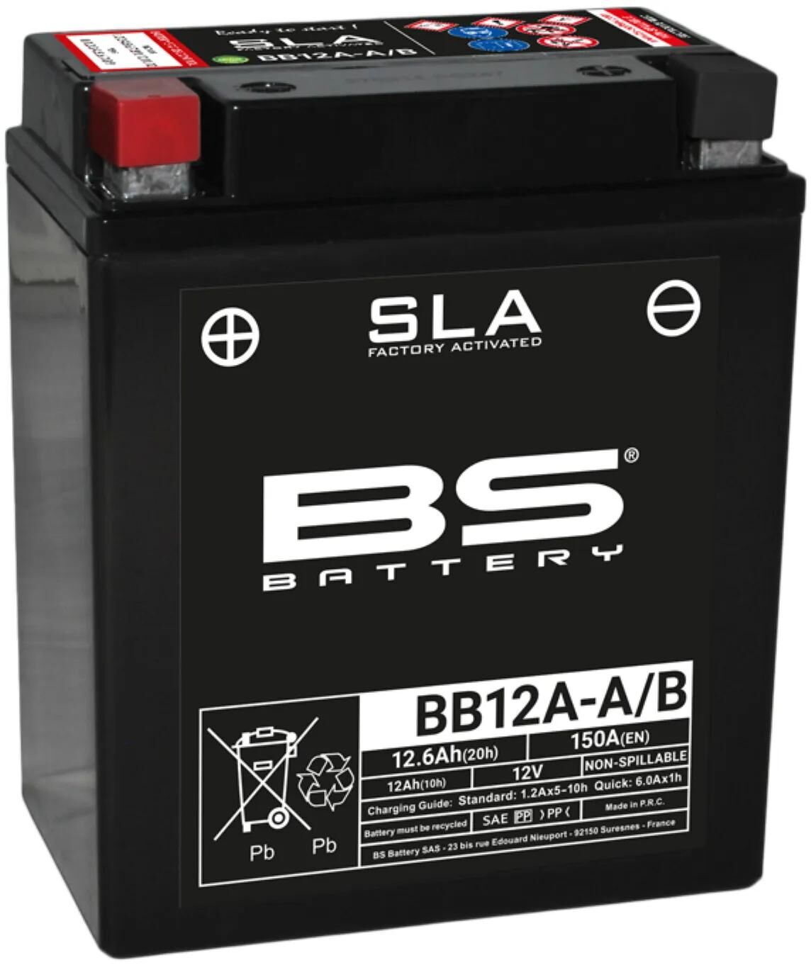 Bs-battery batterij bb12a-a b battery bb12a-a b bs sla