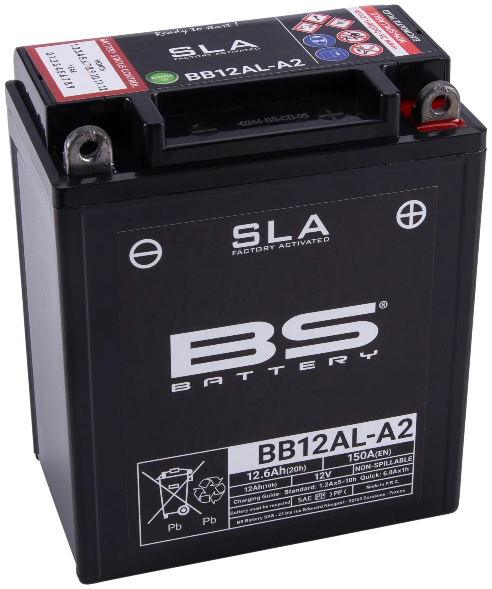 Bs-battery batterij bb12al-a2 battery bb12al-a2 bs sla
