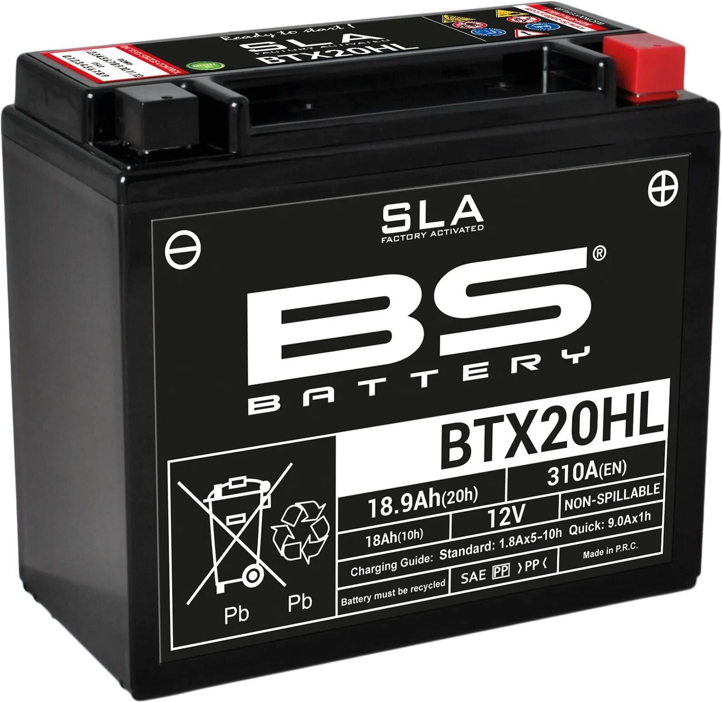 Bs-battery batterij bgz20hl btx20hl btx20hl-bs battery btx20hl bs sla