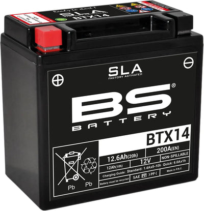 Bs-battery batterij btx14 btx14-bs battery btx14 bs sla