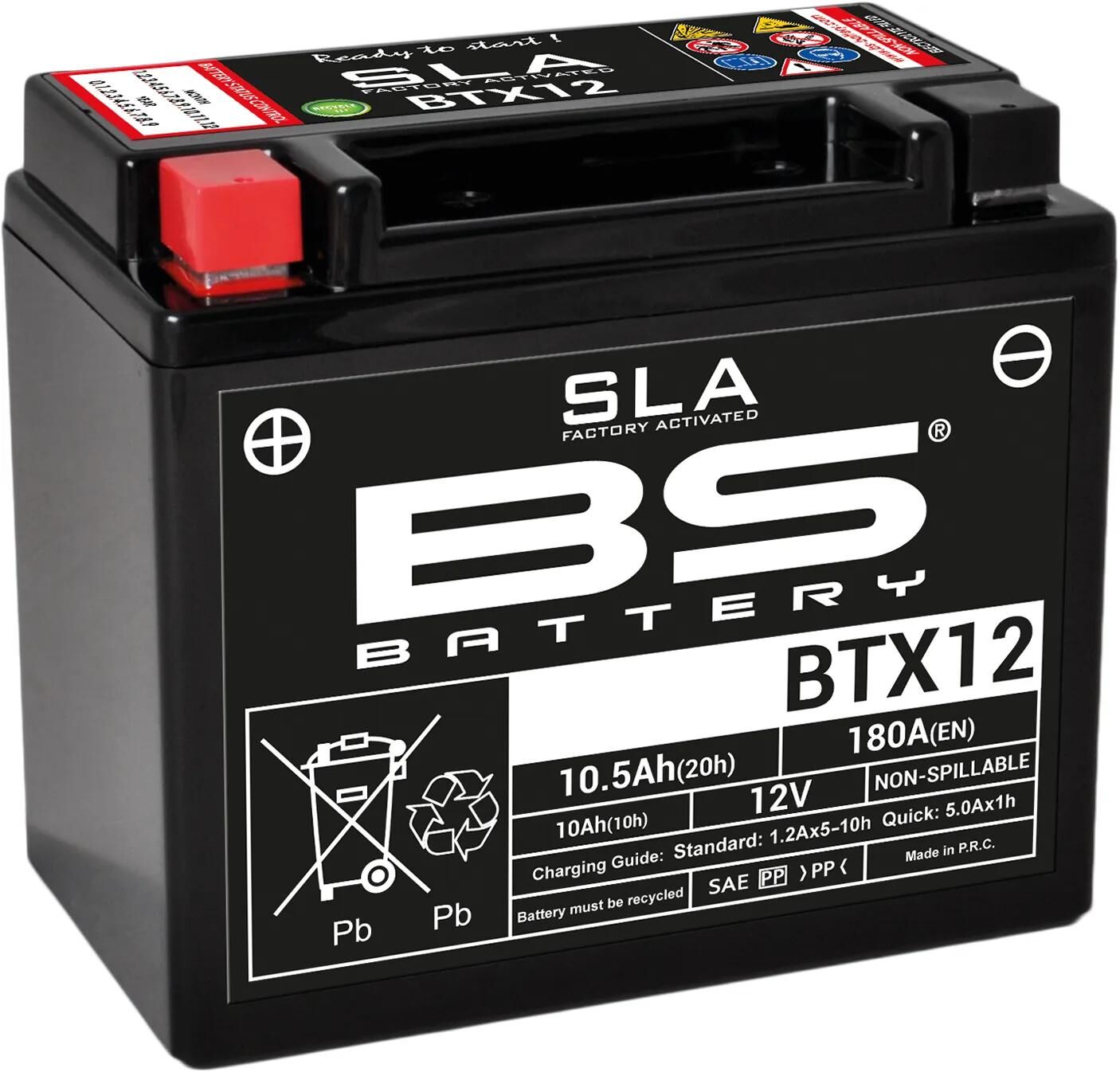Bs-battery batterij btx12 btx12-bs battery btx12 bs sla