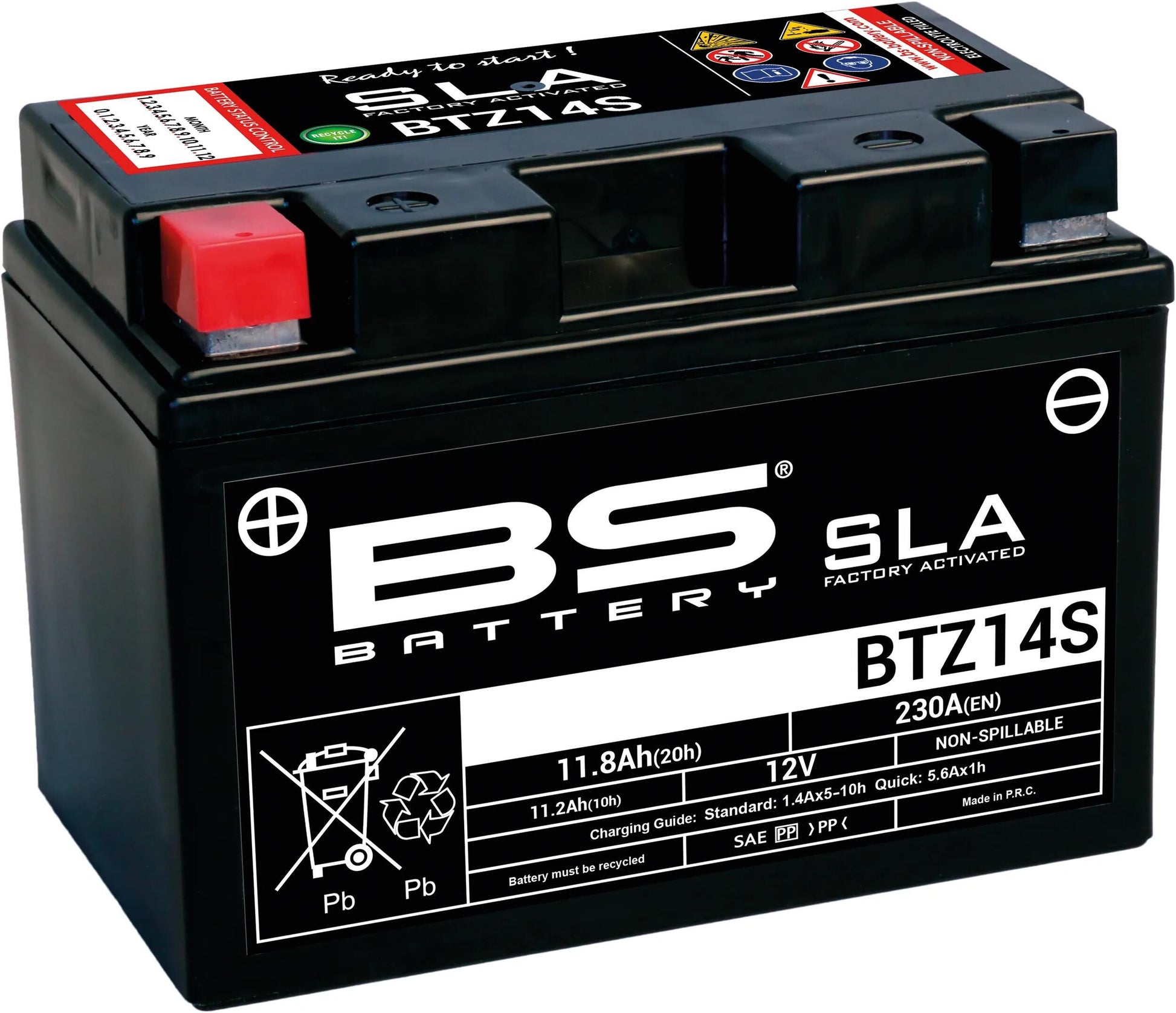 Bs-battery batterij btz14s btz14s-bs battery btz14s bs sla