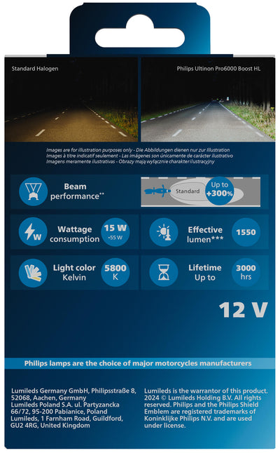 Philips led koplamp ultinon pro6000 booster . h7 untinon pro 6000 led booster
