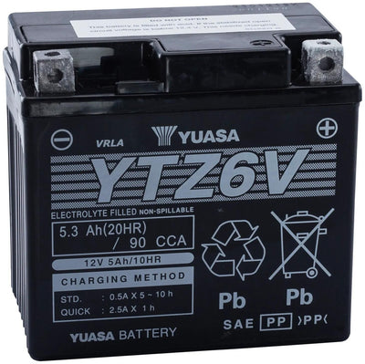Yuasa batterij ytz6v battery ytz6v agm