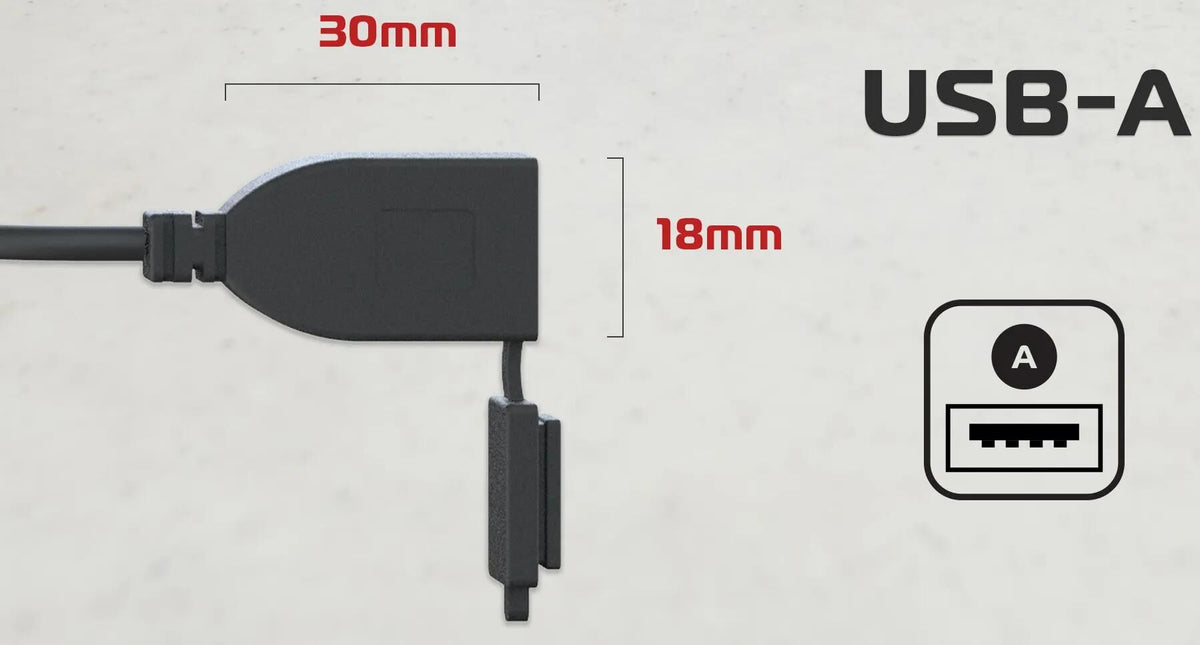 Oxford laadkabel usb-charging device oxfor type a 3.0 amp