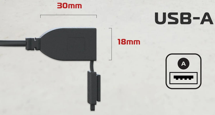 Oxford laadkabel usb-charging device oxfor type a 3.0 amp