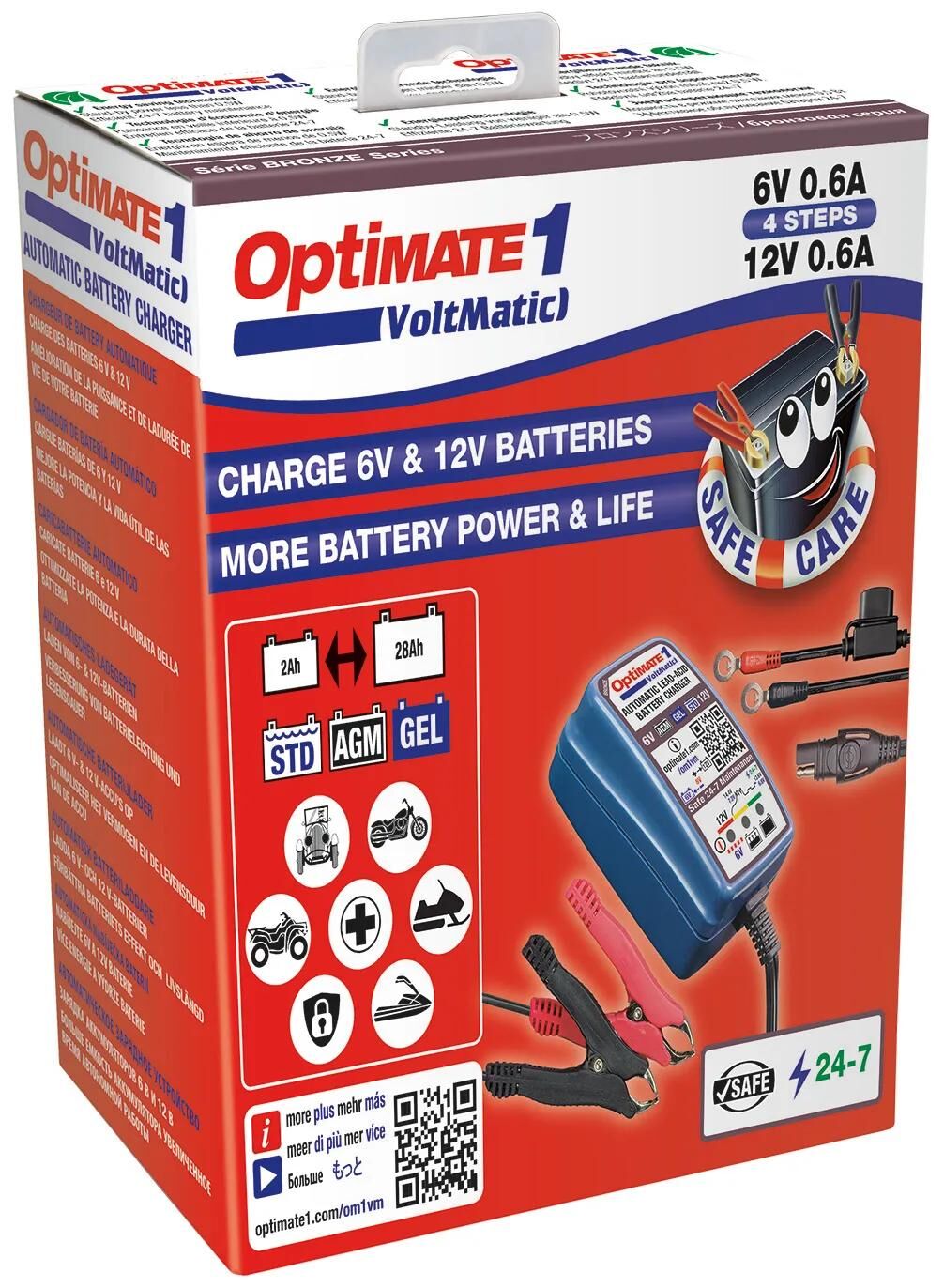 Tecmate acculader optimate1 voltmatic optimate 1 charger voltmatic