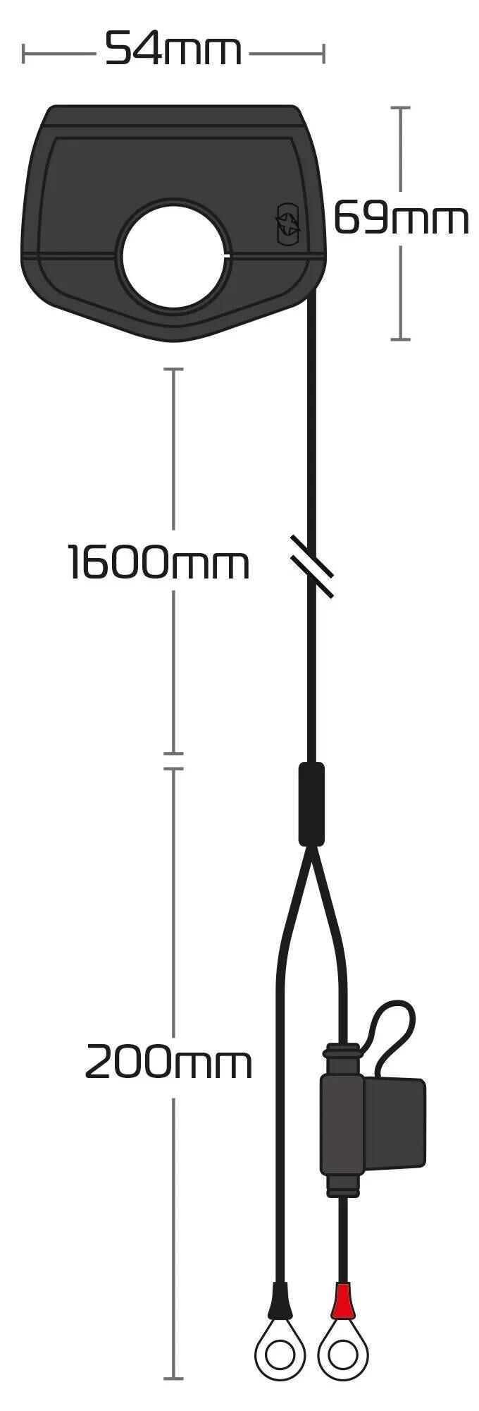 Oxford usb-ladegerät slimline usb socket slim usb-a, usb-c 3.0 amp